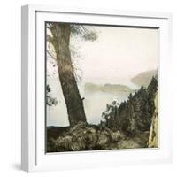 Near Palma (Island of Majorca, Balearics, Spain), the Coast of Miramar, Circa 1895-Leon, Levy et Fils-Framed Photographic Print