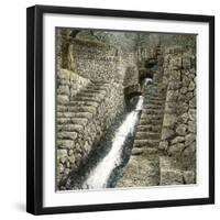 Near Palma (Island of Majorca, the Balearic Islands, Spain), a Spring in the Miramar Gardens-Leon, Levy et Fils-Framed Photographic Print