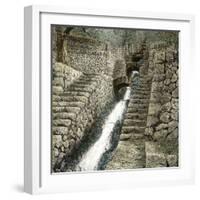 Near Palma (Island of Majorca, the Balearic Islands, Spain), a Spring in the Miramar Gardens-Leon, Levy et Fils-Framed Photographic Print