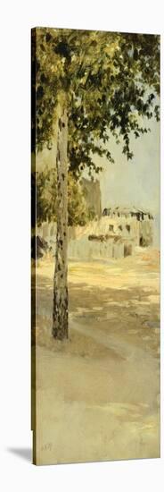 Near Paris-Giuseppe De Nittis-Stretched Canvas