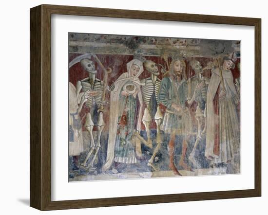 Near Pazin, Bishop, King and Queen Accompanied by Death, Dance of Death-null-Framed Giclee Print