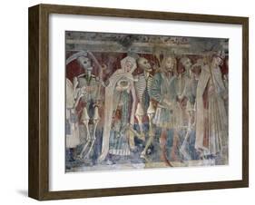 Near Pazin, Bishop, King and Queen Accompanied by Death, Dance of Death-null-Framed Giclee Print
