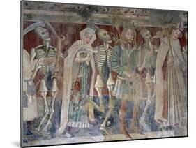 Near Pazin, Bishop, King and Queen Accompanied by Death, Dance of Death-null-Mounted Giclee Print