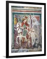 Near Pazin, St Martin Dividing His Cloak with Poor-null-Framed Premium Giclee Print