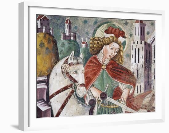 Near Pazin, St Martin Dividing His Cloak with Poor-null-Framed Giclee Print