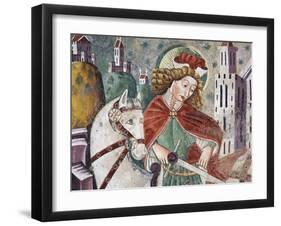 Near Pazin, St Martin Dividing His Cloak with Poor-null-Framed Giclee Print