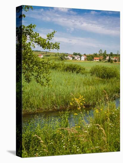 near Plaski, Karlovac County, Croatia. Rural scene.-null-Stretched Canvas