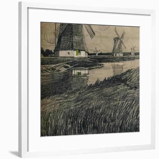 'Near Rotterdam', c1912-Ernest Bewlay-Framed Giclee Print