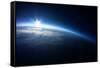 Near Space Photography - 20Km above Ground / Real Photo Taken from Weather Balloon / Universe Strat-dellm60-Framed Stretched Canvas