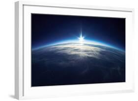 Near Space Photography - 20Km above Ground / Real Photo-dellm60-Framed Art Print