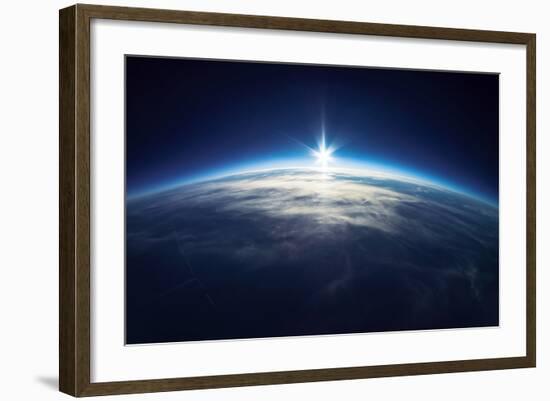 Near Space Photography - 20Km above Ground / Real Photo-dellm60-Framed Art Print