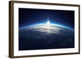 Near Space Photography - 20Km above Ground / Real Photo-dellm60-Framed Art Print