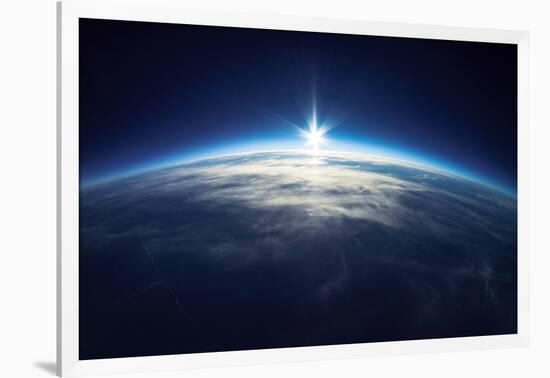 Near Space Photography - 20Km above Ground / Real Photo-dellm60-Framed Art Print