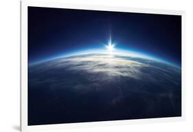 Near Space Photography - 20Km above Ground / Real Photo-dellm60-Framed Art Print