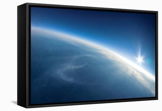 Near Space Photography - 20Km above Ground / Real Photo-dellm60-Framed Stretched Canvas