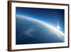 Near Space Photography - 20Km above Ground / Real Photo-dellm60-Framed Art Print