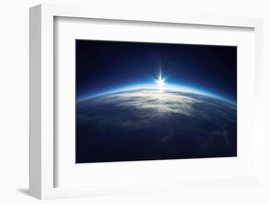 Near Space Photography - 20Km above Ground / Real Photo-IM_photo-Framed Photographic Print