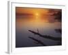 Near St Charles at Sunrise on the Mississippi River, Missouri, USA-Charles Gurche-Framed Photographic Print