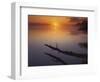 Near St Charles at Sunrise on the Mississippi River, Missouri, USA-Charles Gurche-Framed Photographic Print