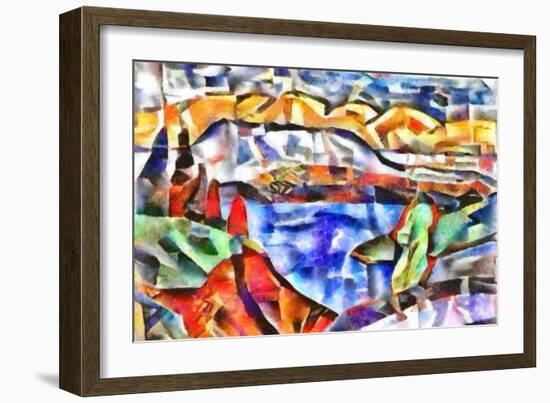 near the bay,2017-Alex Caminker-Framed Giclee Print