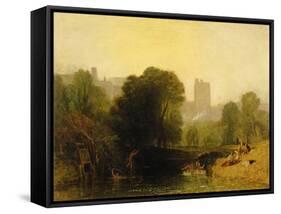 Near the Thames Lock, Windsor, c.1809-J. M. W. Turner-Framed Stretched Canvas