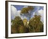 Near Tivoli - In park of the Villa d'Este with the chapel La Caritá. 1840-Johann Wilhelm Schirmer-Framed Giclee Print