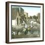 Near Valencia (Spain), Women Washing Laundry in a Street of Cabanal, Circa 1885-1890-Leon, Levy et Fils-Framed Photographic Print