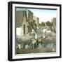 Near Valencia (Spain), Women Washing Laundry in a Street of Cabanal, Circa 1885-1890-Leon, Levy et Fils-Framed Photographic Print