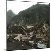 Near Vassen (Switzerland), the Bridge of the Saint-Gothard Railroad, over the Reuss River-Leon, Levy et Fils-Mounted Photographic Print