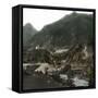 Near Vassen (Switzerland), the Bridge of the Saint-Gothard Railroad, over the Reuss River-Leon, Levy et Fils-Framed Stretched Canvas