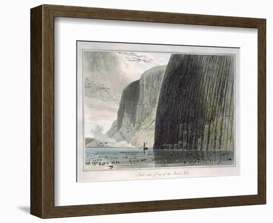 'Near view of one of the Shiant Isles', Outer Hebrides, Scotland, 1829-William Daniell-Framed Giclee Print