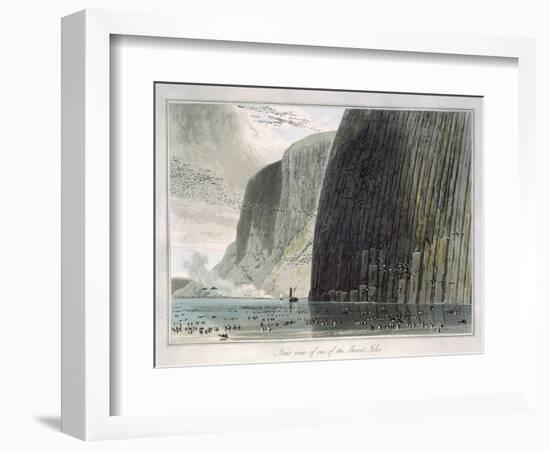 'Near view of one of the Shiant Isles', Outer Hebrides, Scotland, 1829-William Daniell-Framed Giclee Print