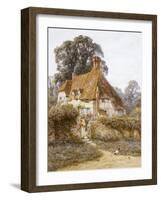 Near Witley, Surrey (Watercolour with Scratching Out)-Helen Allingham-Framed Giclee Print