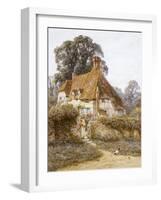 Near Witley, Surrey (Watercolour with Scratching Out)-Helen Allingham-Framed Giclee Print