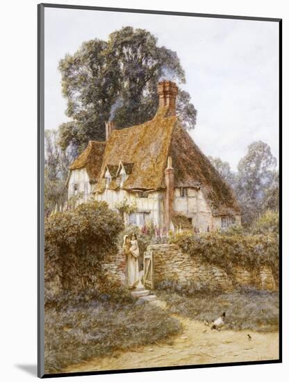 Near Witley, Surrey (Watercolour with Scratching Out)-Helen Allingham-Mounted Giclee Print