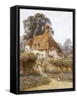 Near Witley, Surrey (Watercolour with Scratching Out)-Helen Allingham-Framed Stretched Canvas