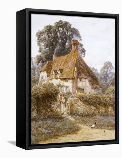Near Witley, Surrey (Watercolour with Scratching Out)-Helen Allingham-Framed Stretched Canvas