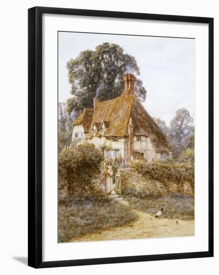 Near Witley, Surrey (Watercolour with Scratching Out)-Helen Allingham-Framed Giclee Print