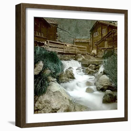 Near Zermatt (Switzerland), Circa 1865-Leon, Levy et Fils-Framed Photographic Print