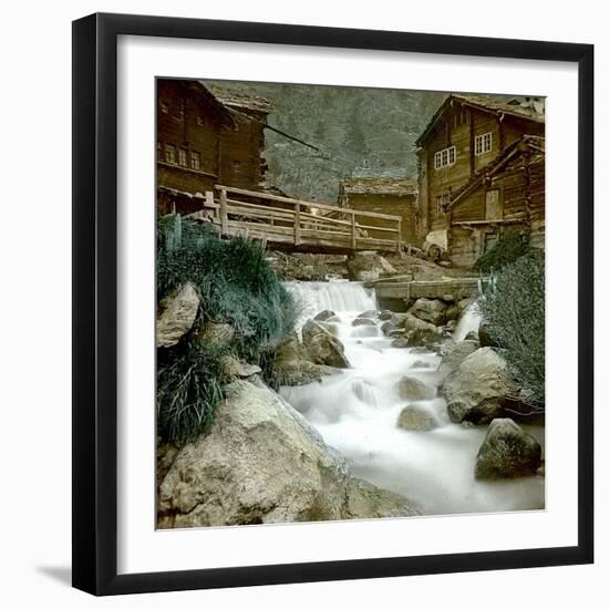 Near Zermatt (Switzerland), Circa 1865-Leon, Levy et Fils-Framed Photographic Print