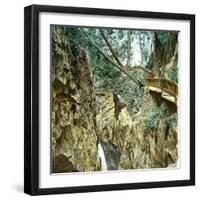 Near Zermatt (Switzerland), the Gorges of Groner, Circa 1865-Leon, Levy et Fils-Framed Photographic Print