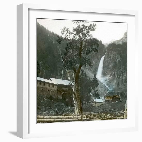 Near Zermatt (Switzerland), the Staubibach-Schaechenthal, Circa 1865-Leon, Levy et Fils-Framed Photographic Print