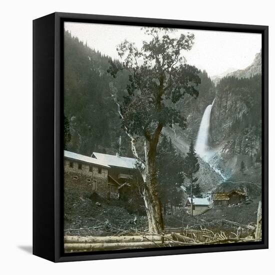 Near Zermatt (Switzerland), the Staubibach-Schaechenthal, Circa 1865-Leon, Levy et Fils-Framed Stretched Canvas