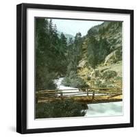 Near Zermatt (Switzerland), the Zmutt Valley, Circa 1865-Leon, Levy et Fils-Framed Photographic Print