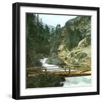 Near Zermatt (Switzerland), the Zmutt Valley, Circa 1865-Leon, Levy et Fils-Framed Premium Photographic Print