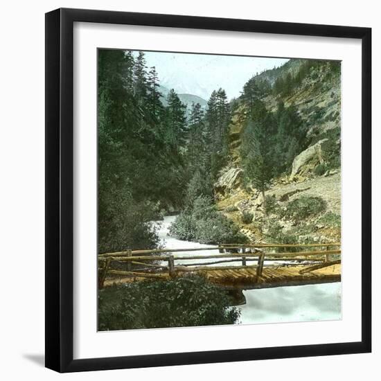 Near Zermatt (Switzerland), the Zmutt Valley, Circa 1865-Leon, Levy et Fils-Framed Premium Photographic Print