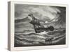 Nearing Home. 1876, Boat, Vessel, Maritime, Sea-null-Stretched Canvas