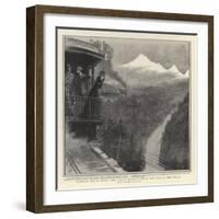 Nearing the Rockies, the Grand Prospect from the End of the Train-Sydney Prior Hall-Framed Giclee Print