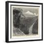 Nearing the Rockies, the Grand Prospect from the End of the Train-Sydney Prior Hall-Framed Giclee Print