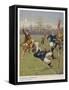 Nearly In!, a Timely Tackle Prevents an Attacking Player from Scoring a Try-S.t. Dadd-Framed Stretched Canvas